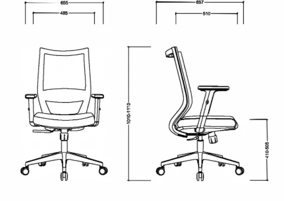 Aero Black Mesh High Back Chair – IOF – Ideal Office Furniture Solutions